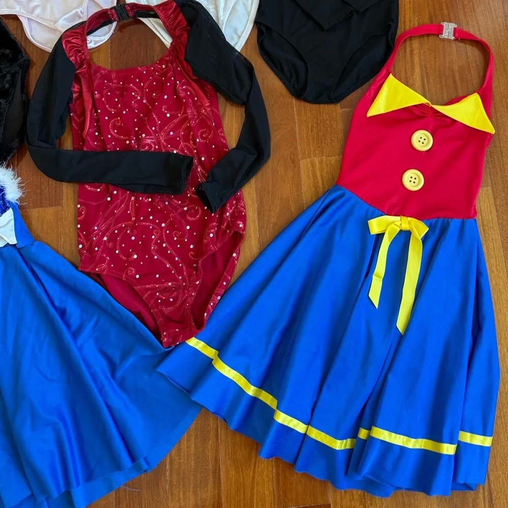 11 Girls Dance Outfits Tap Shoes Leotard Costume Ballet Gymnastics Hip Hop Jazz